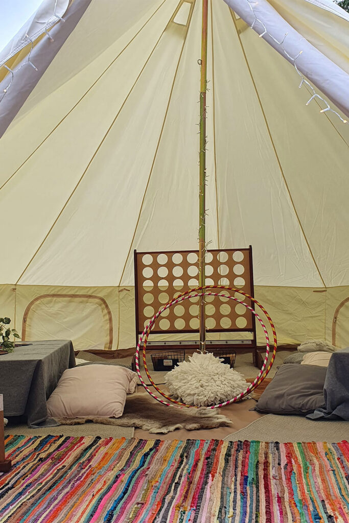 Kids Zone Glamping Tent for Hire | A Game of Love